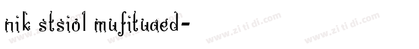 nik stsiol mufituaed字体转换